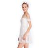 Buy cheap Pure White Dance Competition Costumes Backless Necklace Sweetheart Dance Dresses from wholesalers