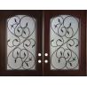 Buy cheap 10x10 MM Wrought Iron Glass 25.4mm And Glass Entry Doors Triple Glazed from wholesalers
