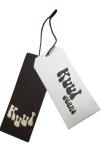 Bespoke Paper Clothing Brand Hang Tags And Labels Perforated Garment Tags