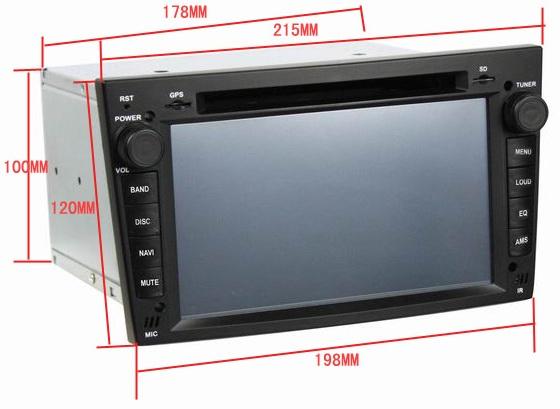 Ouchuangbo Remote Control 6.95 inch Opel Vectra 2005-2008 Sat Nav Car Stereo