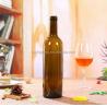 Buy cheap Empty 750ml Glass Wine Bottle with Aluminum Plastic PP Collar in Olive Green from wholesalers