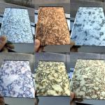Big Glass Panel Mirror 4mm Golden Antique Double Coated For Bathroom