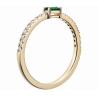 Buy cheap Fine Jewelry 925 Sterling Silver Ring with Green or White Stones and 18K Gold Plating from wholesalers