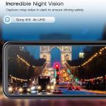 IPS 12 Inch Mirror Dash Cam 4K Wifi Rear View 500mAH Battery