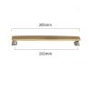 Buy cheap Kitchen Gold Brass Cabinet Pull Handles 192mm For Apartment Villa from wholesalers