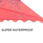100% Fiberglass Frame Round Beach Umbrella Push Lift Black Fabric