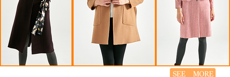 Vintage Lapel Collar Check Button Loose Woolen Long Coat Breathable Warm