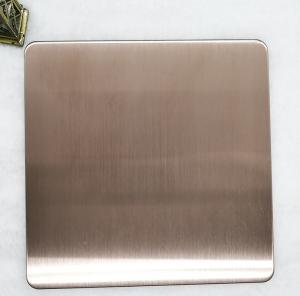 Wholesale JIS 304 No 4 Bronze Hairline Stainless Steel Sheet Wall Panels 1500mm from china suppliers