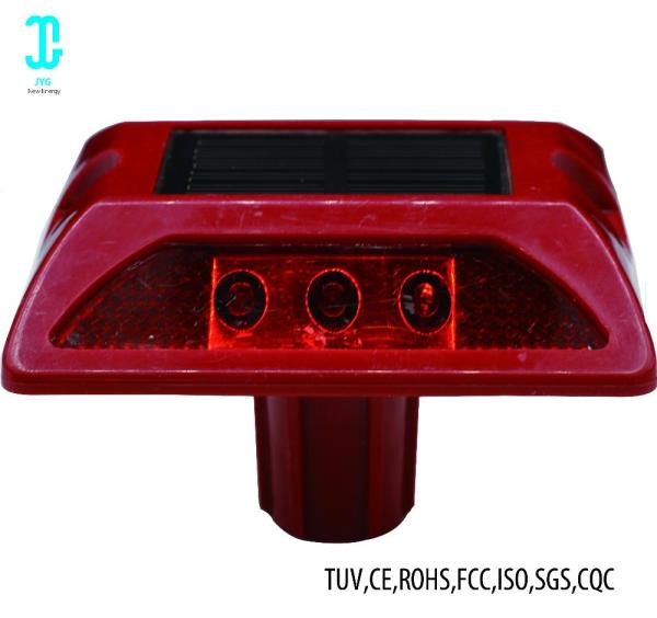 Buy cheap Plastic Cat Eye Solar Road Studs Light Red 8000mcd For Drivingway 3 Year Warranty from wholesalers