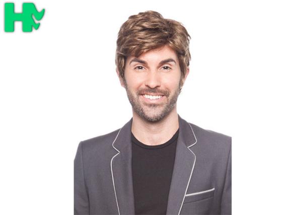 Buy cheap Handsome FashionMen MaleShort Synthetic Hair Wigs No Tangle No Shed 10 Inches from wholesalers