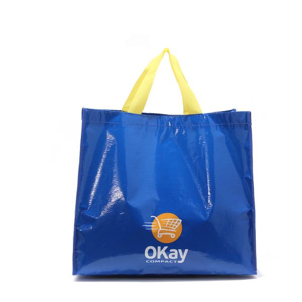 Buy cheap Blue 120GSM Laminated Shopping Non Woven Packaging Bags from wholesalers