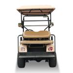 New Energy Lithium Battery Lead Acid Battery 4 Seater Golf Cart Classic Brown