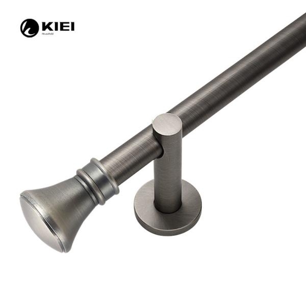 Buy cheap Simple Finials Pipe Curtain Rods Set Aluminum Alloy Material from wholesalers