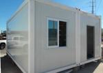 Steel Door Living Container House , Mobile Office Containers With Doorhead Lamp