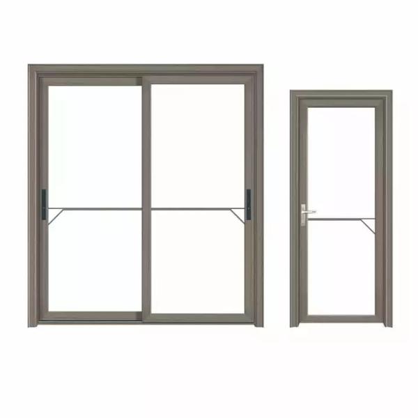 Buy cheap Modern Tempered Glass Doors , Waterproof Sliding Aluminium Frame Doors from wholesalers
