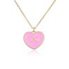 Buy cheap 14K Heart Letter Pendant Necklace from wholesalers
