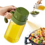 2 In 1 Olive Oil Bottle Spray Dispenser Bottle for Cooking with Fine Mist Nozzle