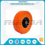 Flat Free PU Foam Wheel Carbon Steel Bearing 20mm Inner Hole Oil Dirt Resistant
