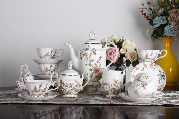 Buy cheap Lead free 220cc Bone China Cappuccino Coffee Cup Sets from wholesalers