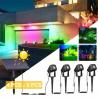 Buy cheap Solar Dimmable Colored Outdoor Spotlights Waterproof Smart Control from wholesalers