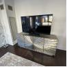 Buy cheap Mirrored Metal Sideboard Cabinet TV Stand Buffet Storage Unit OEM from wholesalers