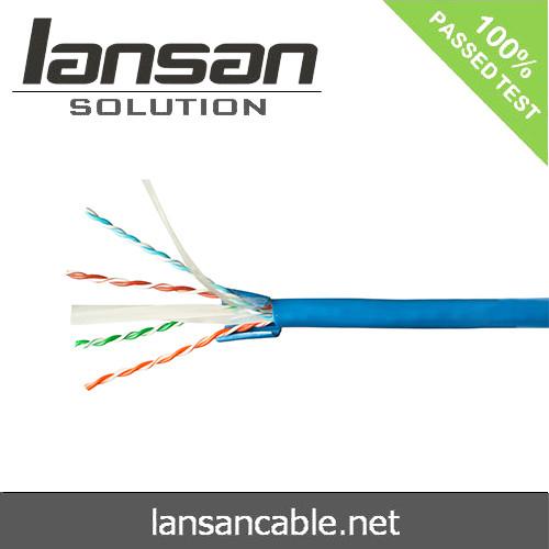 Buy cheap Al Foil 0.57mm Conductor HDPE Insulation Cat6a FTP Cable from wholesalers