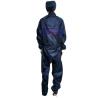 Buy cheap 5mm Grid Dark Blue ESD Cleanroom Jumpsuit Coverall For Electronics Industries from wholesalers