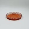Buy cheap Luxury Ombre Orange Glass Bathroom Accessories Set Round Shape With Diamond Pattern from wholesalers