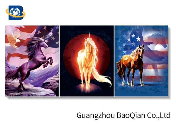Buy cheap Horse Stock Free Sample Poster With MDP Frame , Pet Lenticular 3d Pictures For Home Decor from wholesalers