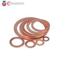 Buy cheap High Quality OEM Custom Size 22mm Copper Gasket Solid Copper Seal Washer product