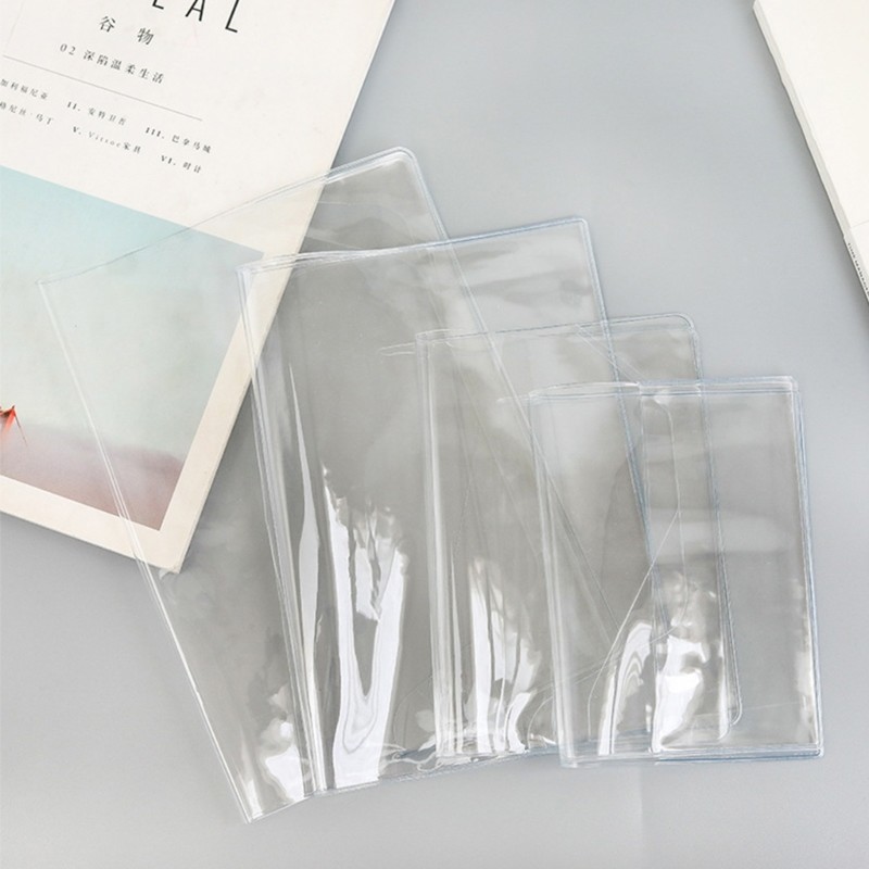 PVC Transparent A6/A5 Book Protective Sleeve Waterproof for Planner Binder Scrapbook