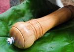 Rubber Wood And Ceramic Grinder With Condiment Best Salt Pepper Mill