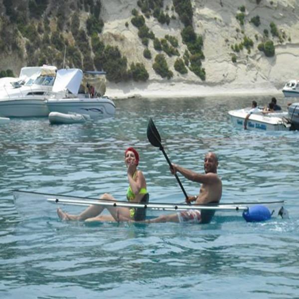 Buy cheap Waterproof Surfing Clear Plastic Kayak UV Coating 3 Person Pedal Canoe from wholesalers