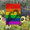 Buy cheap 100D Polyester Heat Transfer Custom Beach Flags Rainbow Gay Pride Garden Banner from wholesalers