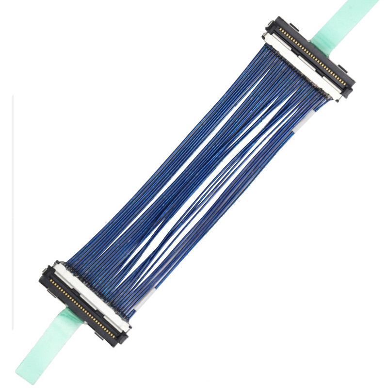 0.5mm Pitch Hirose 30P Micro Coaxial Cable Lvds Coaxial Cable DF80D-30P-0.5SD