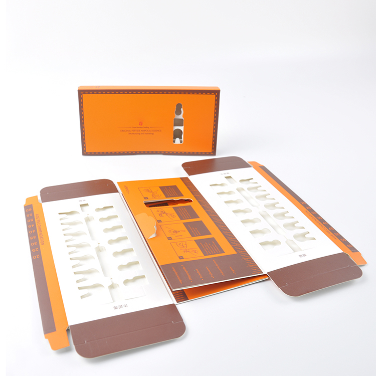 Paper Cosmetic Packaging Boxes Tray Packaging With Window 5.8*7.9*2 Cm