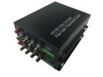 Full HD single mode 4channel HD SDI transmitter video to fiber converter with