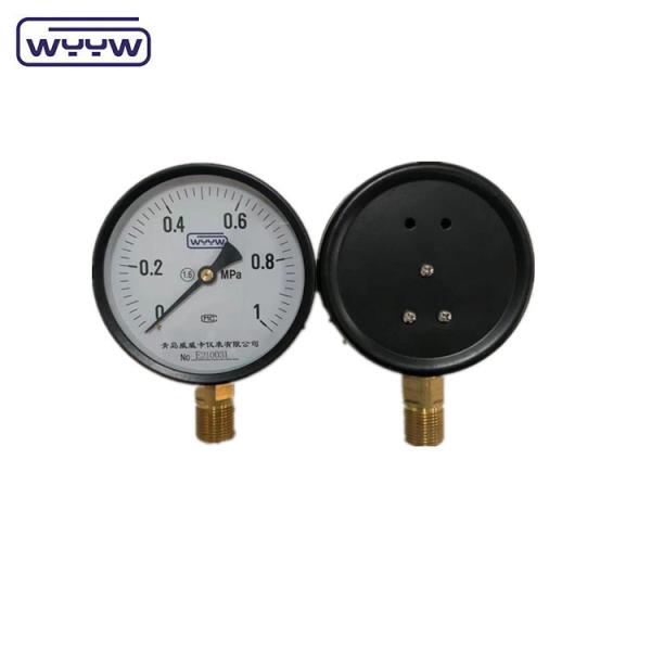 Price WYYW factory 1MPa 1.6MPa 100mm pressure gauge M20X1.5 G1/2" water