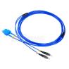 Buy cheap SC/UPC to FC/UPC singlemode duplex 3.0mm blue Armored Optic Fiber Patch Cord from wholesalers