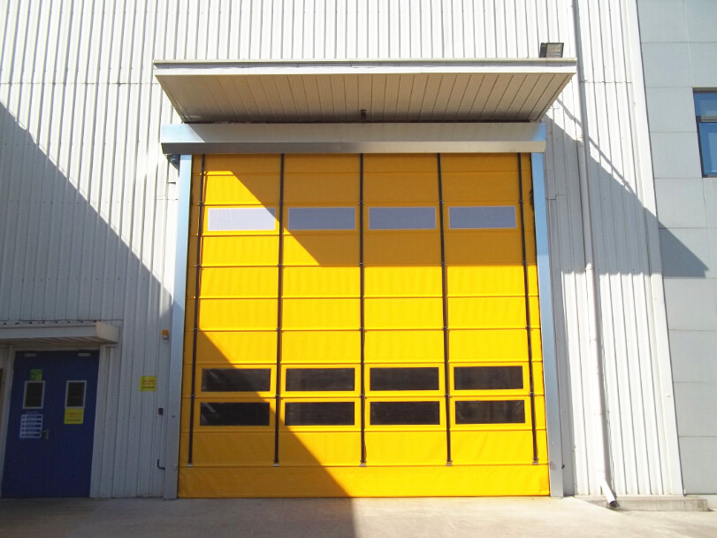 External 8000mm*8000mm High Speed PVC Shutter Door with 2.0mm Stainless Steel Frame