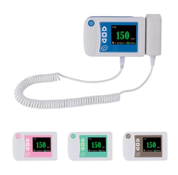 Buy cheap Three color available digital fetal doppler ultrasound equipment baby heart rate monitor from wholesalers