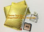 Factory Shiny Rose Gold Silver Cosmetic Zipper Bubble Bag Pink Bubble Bag With