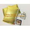Buy cheap Factory Shiny Rose Gold Silver Cosmetic Zipper Bubble Bag Pink Bubble Bag With Slider, Padded Pink Zipper Lock PE Bag from wholesalers