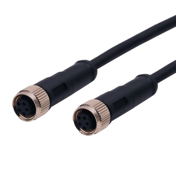 Buy cheap Female Molded Circular Waterproof Connectors 3 4 5 6 8 12 Poles M8 Sensor Connector from wholesalers
