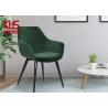 Buy cheap Metal Frame Odm Fabric Dining Room Chairs 500 Catties from wholesalers