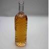 Buy cheap Embossed Logo Sculpture Luxury Spirits Bottle 850g 750ml Wine Glass Bottle from wholesalers