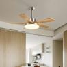 Buy cheap Best Selling 56-Inch Modern Ceiling Fan with Light 5 Blades Black/White for Living Room Remote Control Iron Body DC Motor from wholesalers