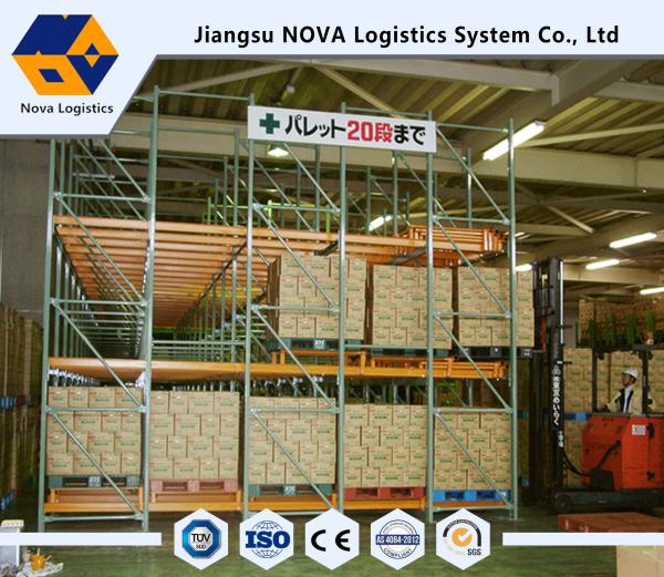 Buy cheap Centers Push Back Pallet Racking Commercial Heavy Duty Shelving from wholesalers