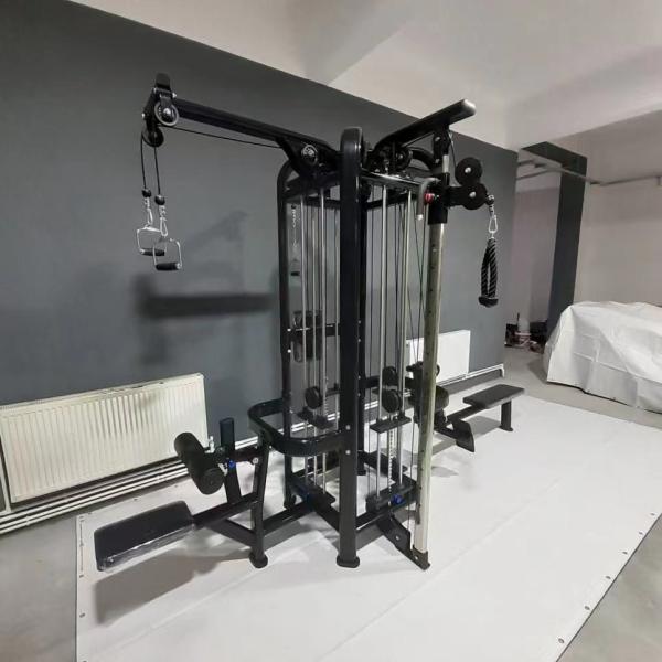 Buy cheap Commercial Gym Equipment Adjustable Pulley 4-Station Strength Training Cable Crossover from wholesalers