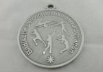 50 Diameter BLV Die Cast Medals For Pentathlon / Antique Silver Plating